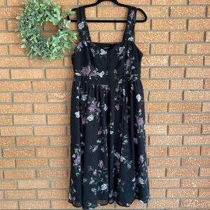 Torrid Floral Challis Mini Dress